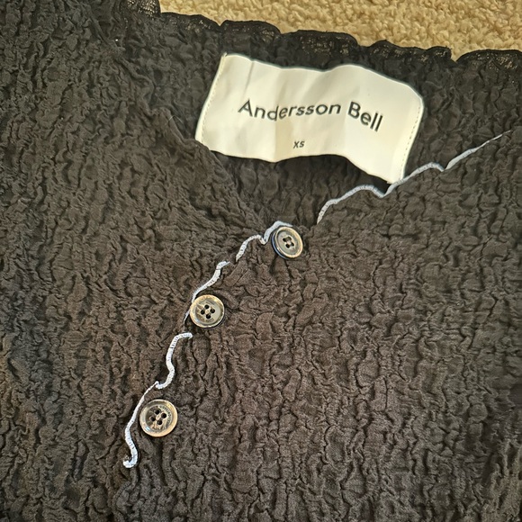 Anderson Bell black cotton cardigan SSENSE exclusive - Picture 5 of 8